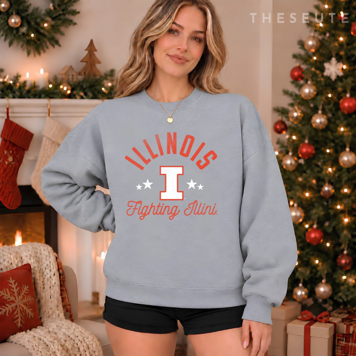 University of Illinois Fighting Illini Logo Sweatshirt