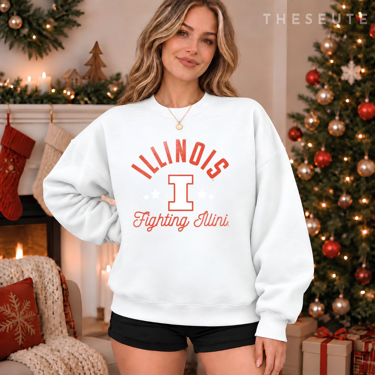 University of Illinois Fighting Illini Logo Sweatshirt