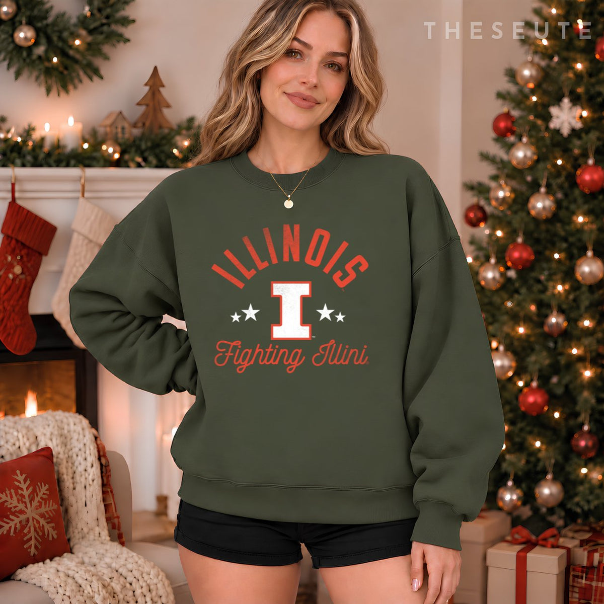 University of Illinois Fighting Illini Logo Sweatshirt