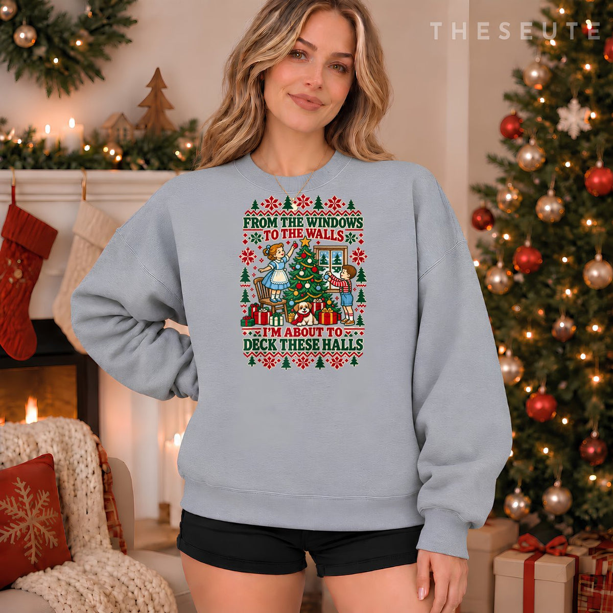 from the Windows to the Walls Funny Ugly Christmas Sweatshirt