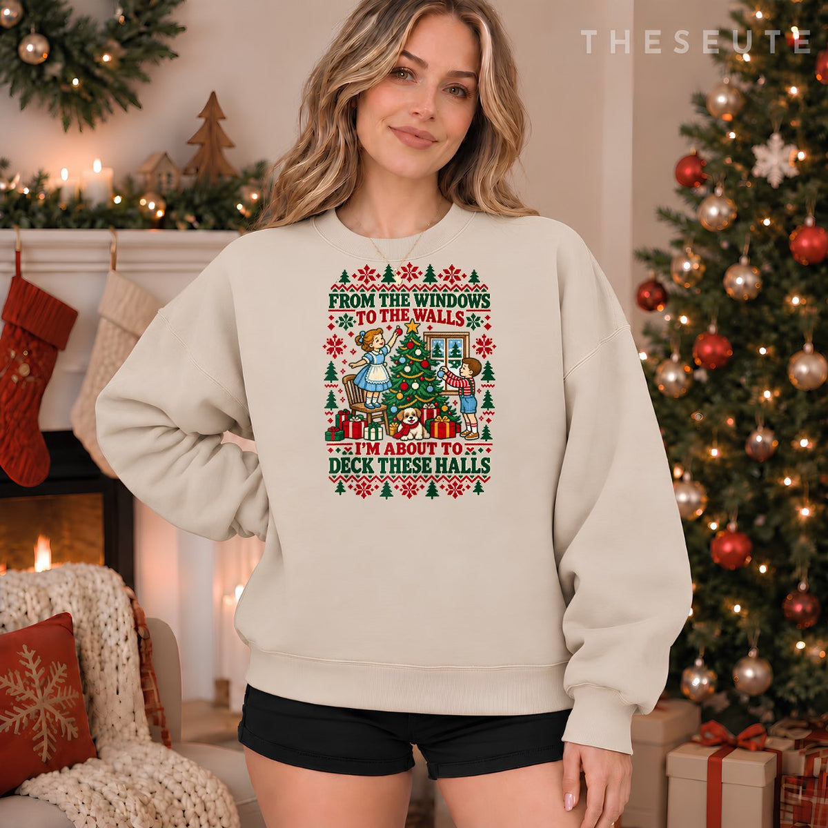from the Windows to the Walls Funny Ugly Christmas Sweatshirt