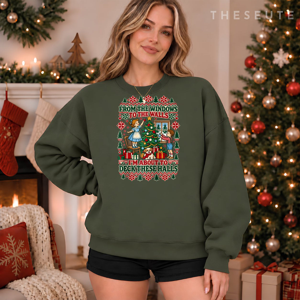 from the Windows to the Walls Funny Ugly Christmas Sweatshirt