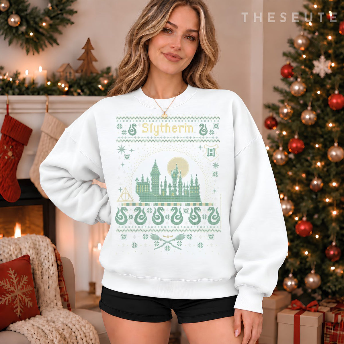 Harry Potter Christmas Slytherin Ugly Sweatshirt
