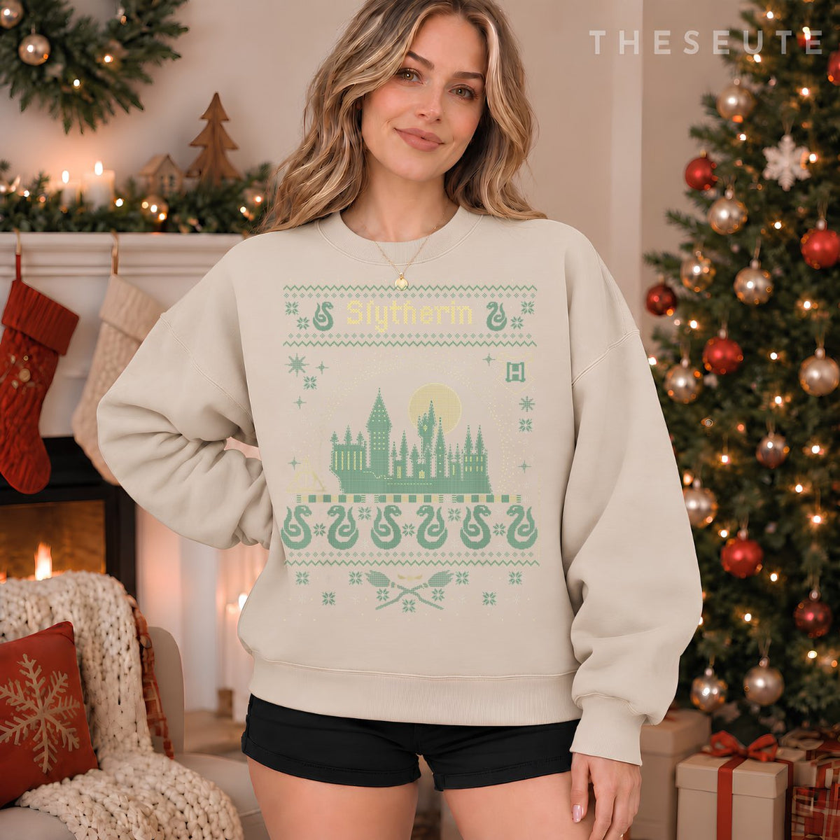 Harry Potter Christmas Slytherin Ugly Sweatshirt