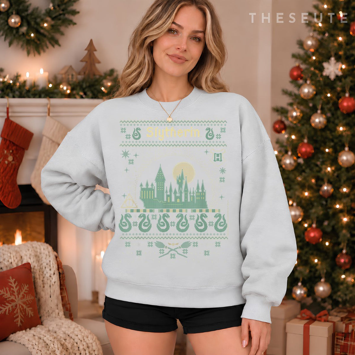 Harry Potter Christmas Slytherin Ugly Sweatshirt
