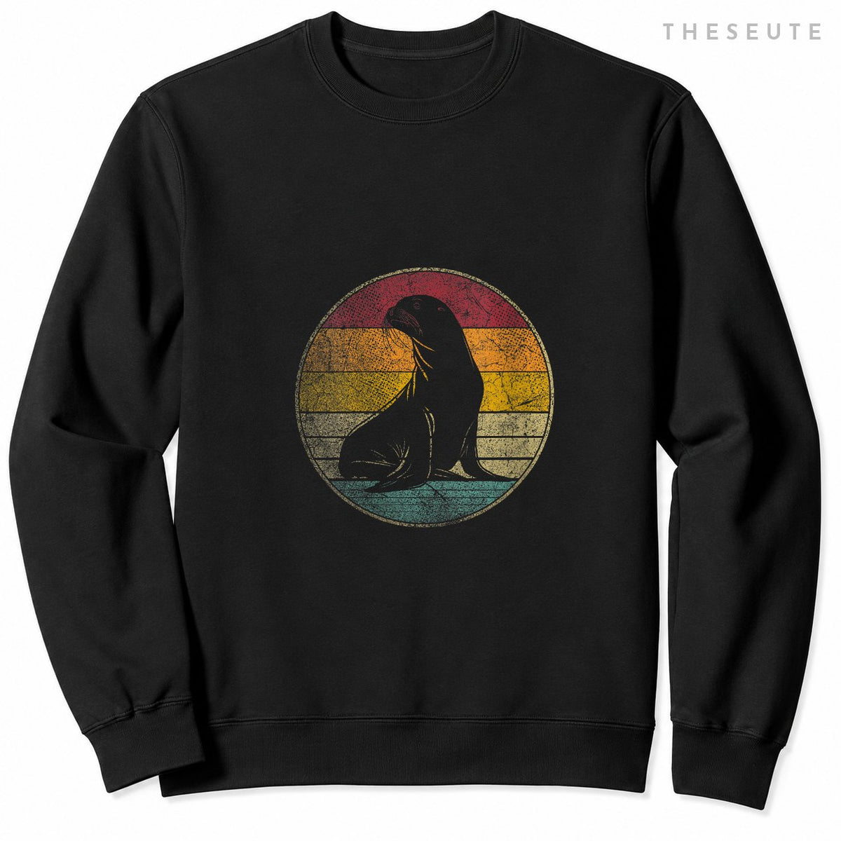 Women's Sea Lion - Vintage 70s 80s 90s Birthday Cool Retro Sweatshirt