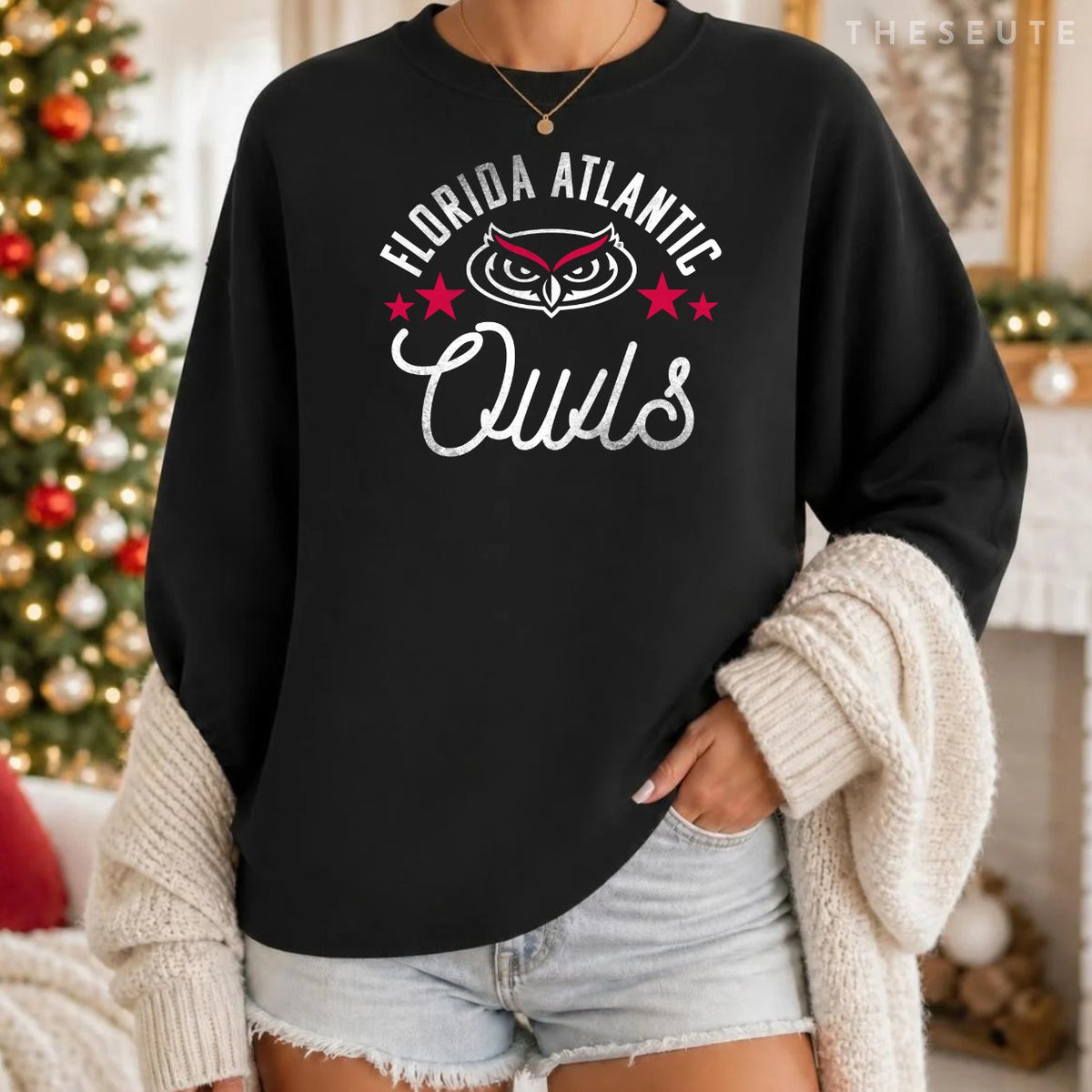Florida Atlantic University FAU Owls Logo Sweatshirt