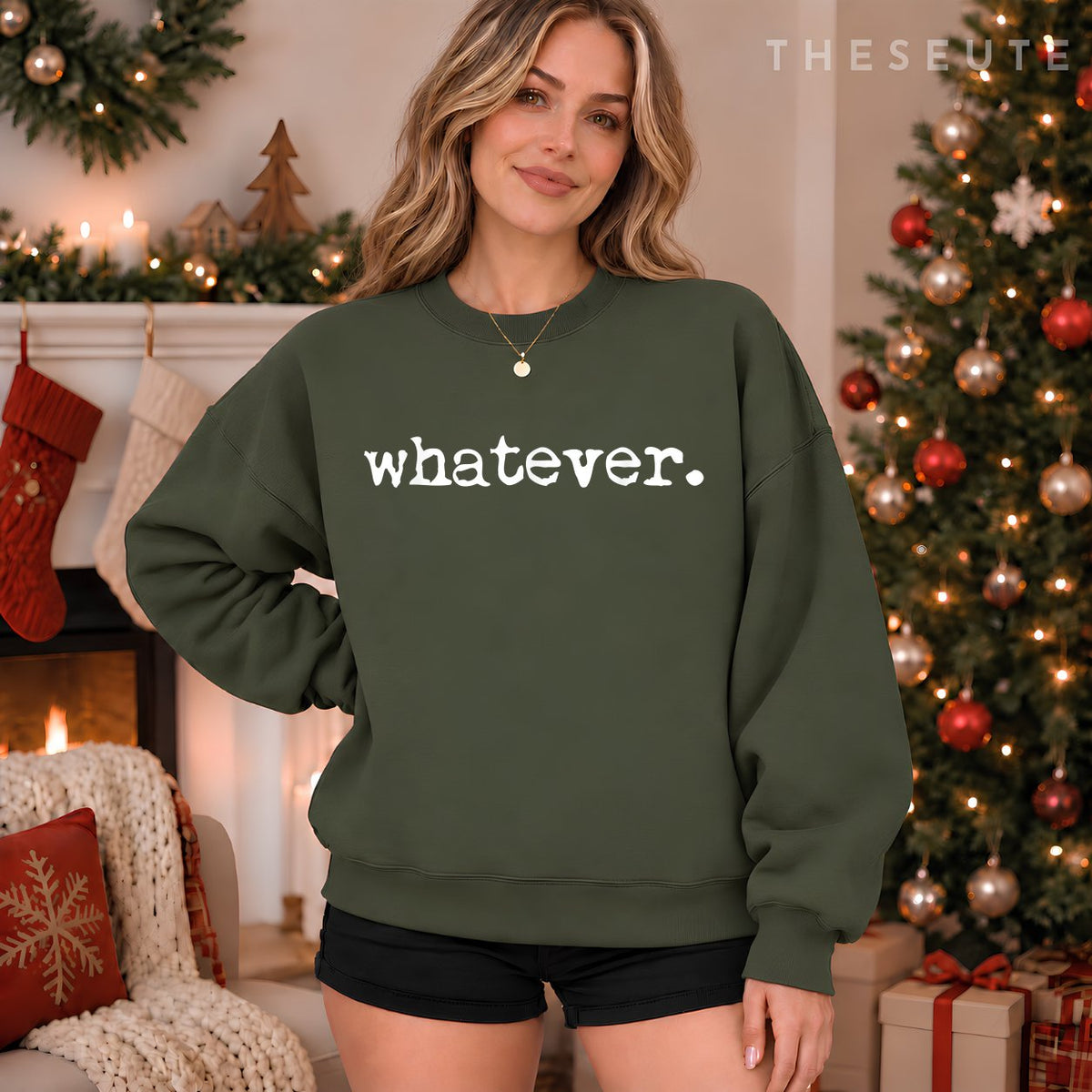 Whatever Sarcasm Sarcastic Funny Gift Christmas Sweatshirt
