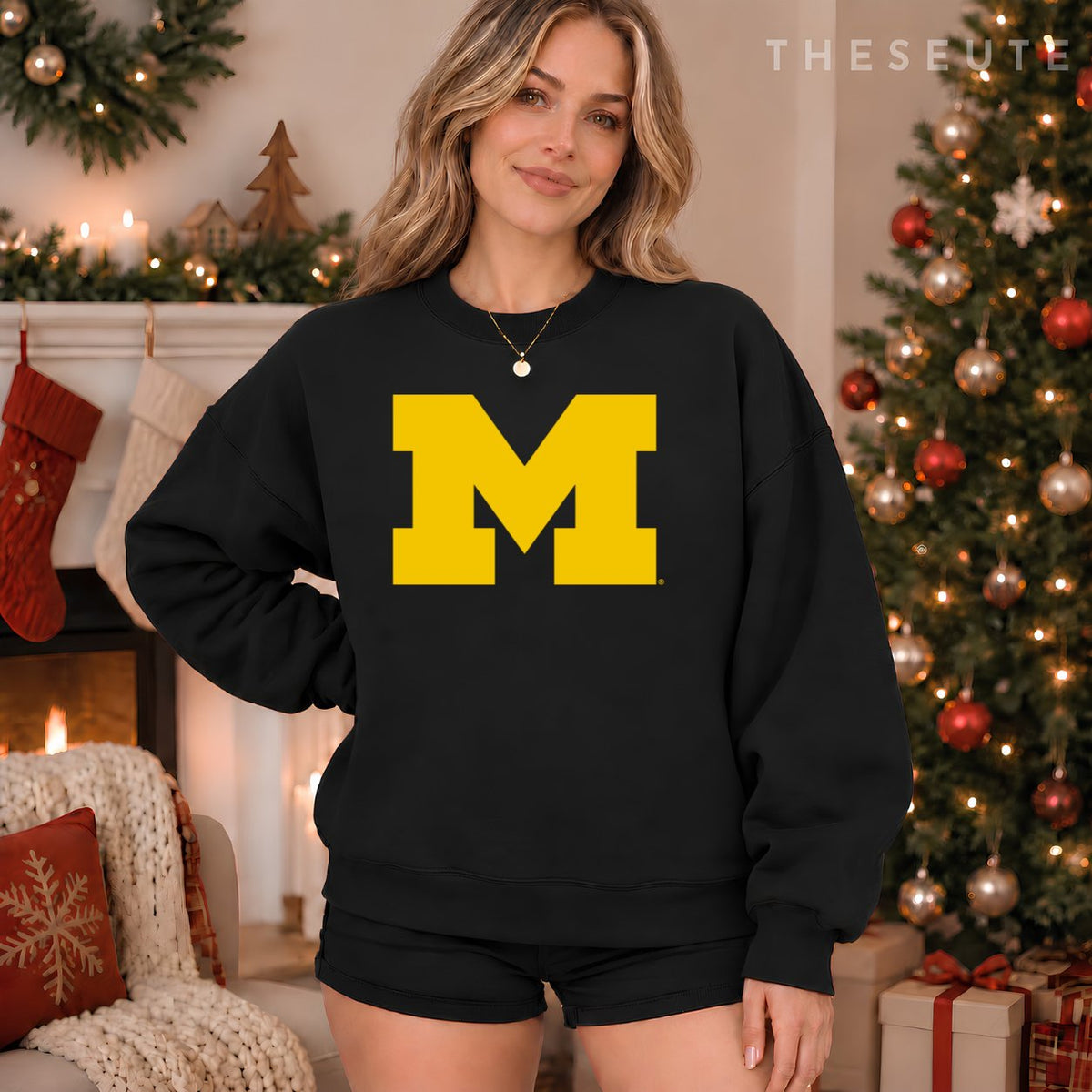 University of Michigan Wolverines U of M Primary Logo Sweatshirt