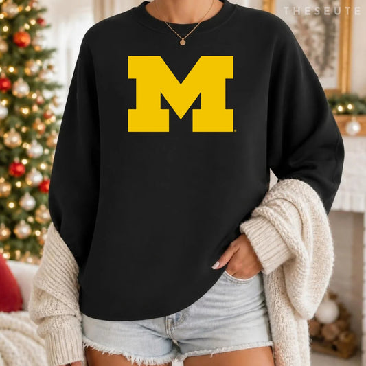 University of Michigan Wolverines U of M Primary Logo Sweatshirt