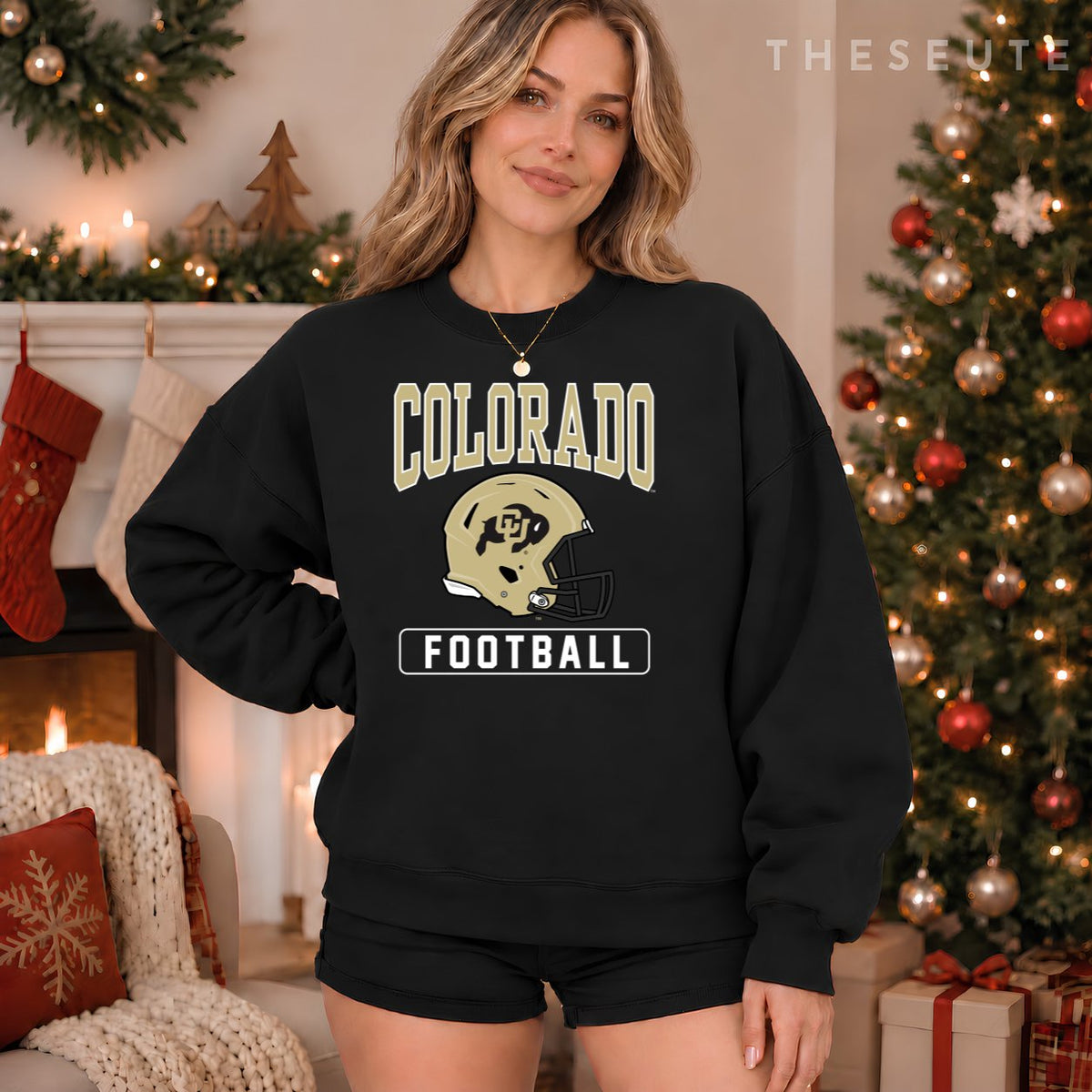 University of Colorado Buffaloes Football Helmet Sweatshirt