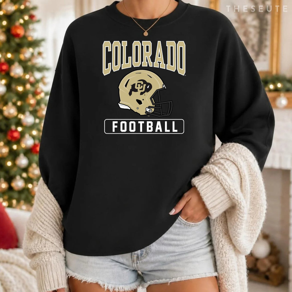 University of Colorado Buffaloes Football Helmet Sweatshirt