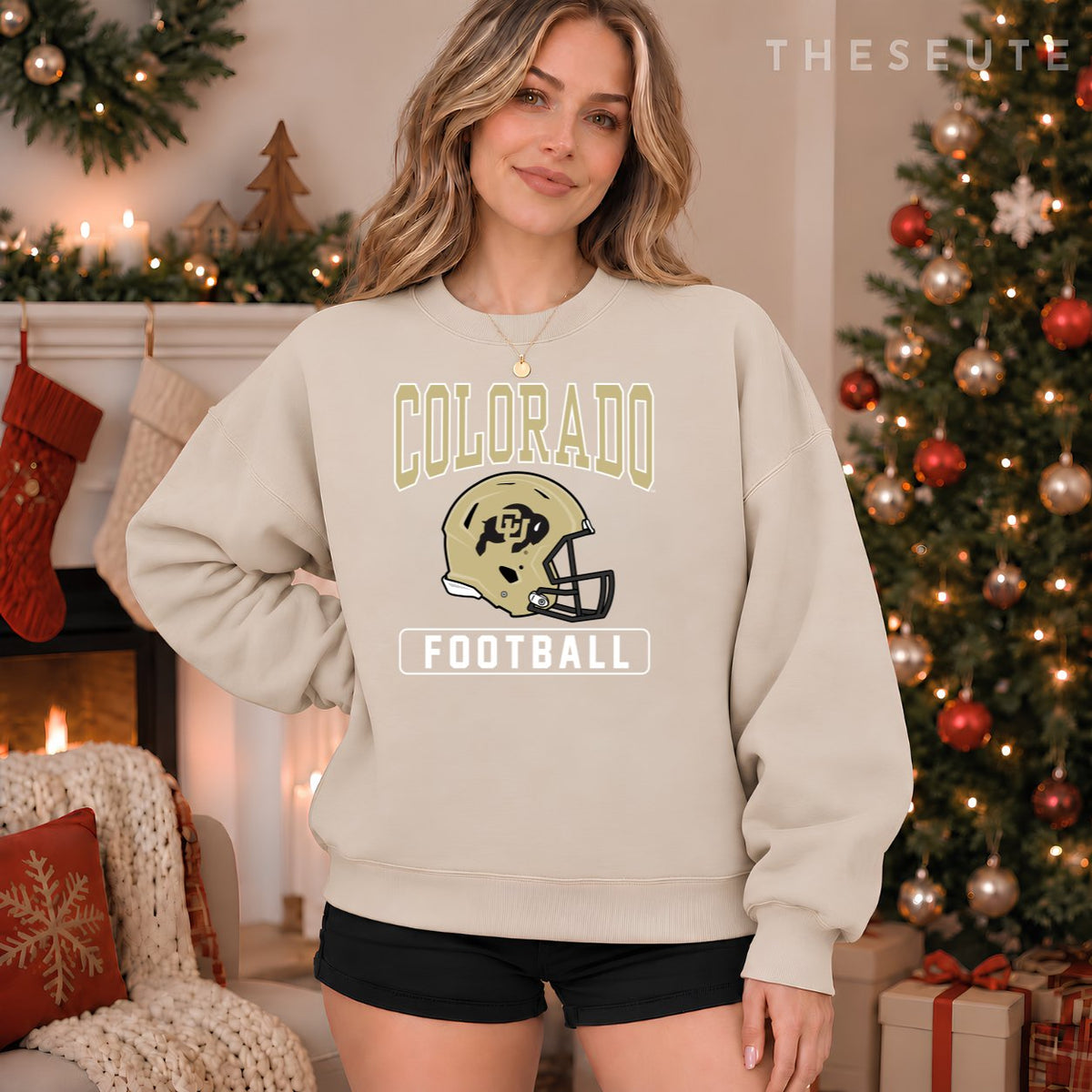 University of Colorado Buffaloes Football Helmet Sweatshirt