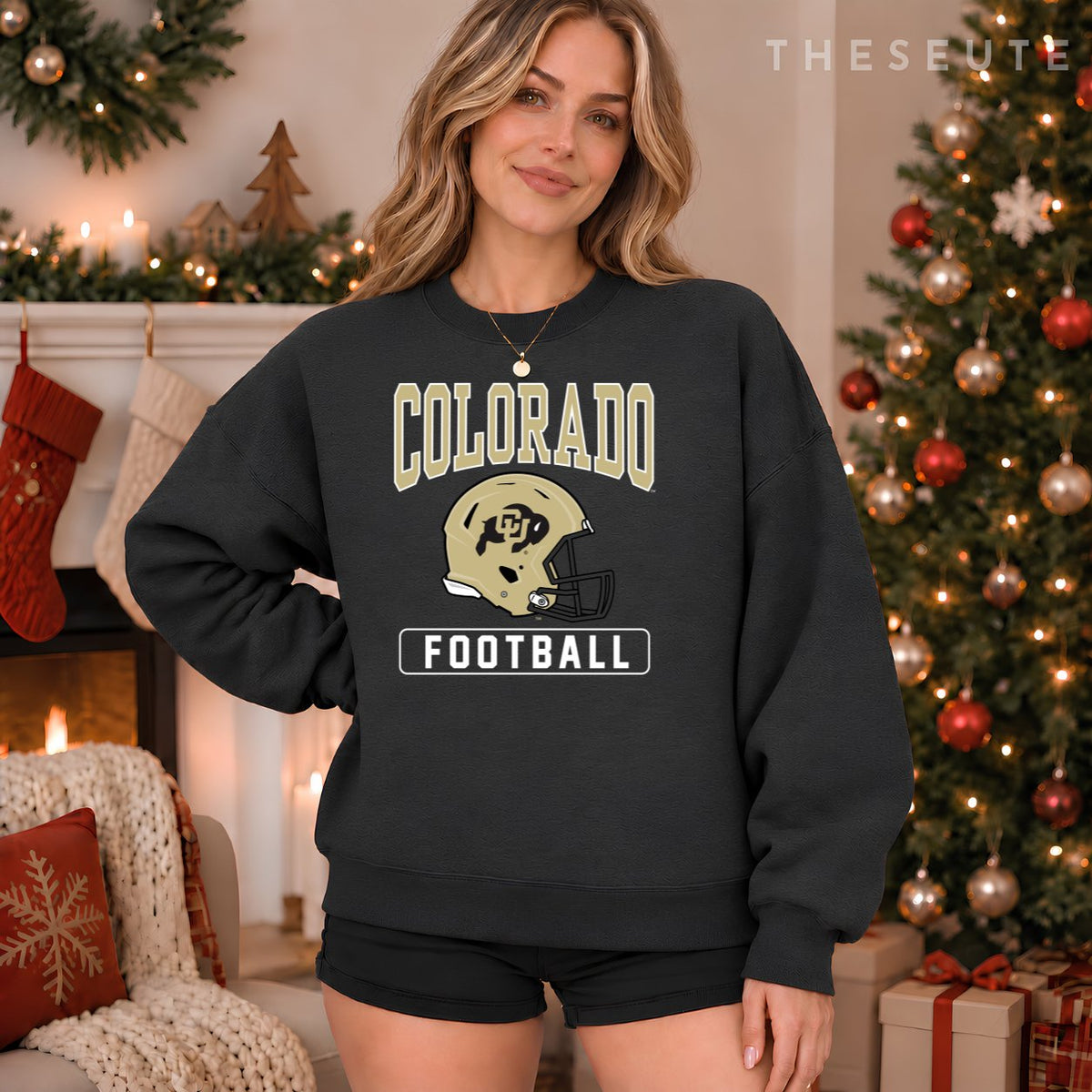 University of Colorado Buffaloes Football Helmet Sweatshirt