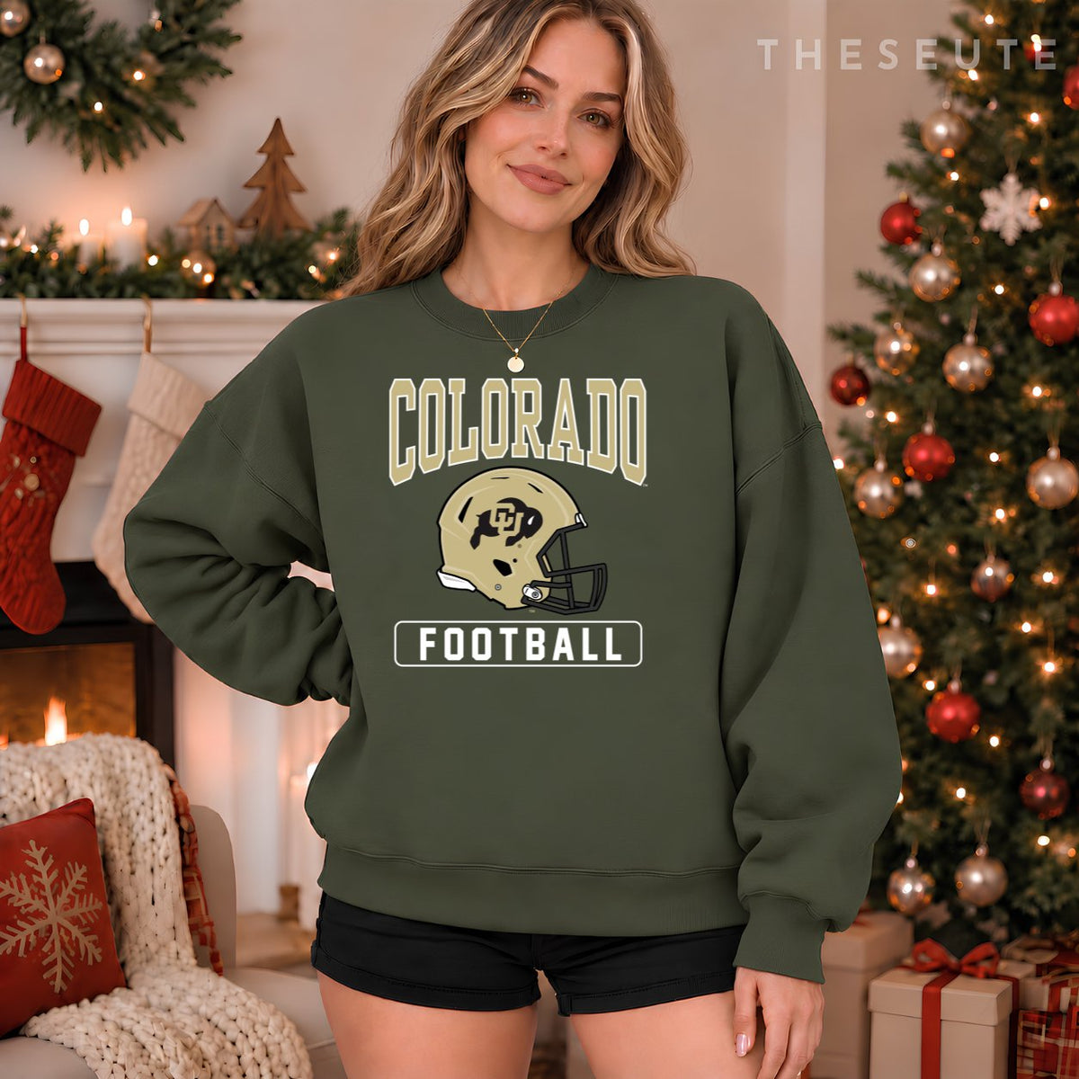 University of Colorado Buffaloes Football Helmet Sweatshirt