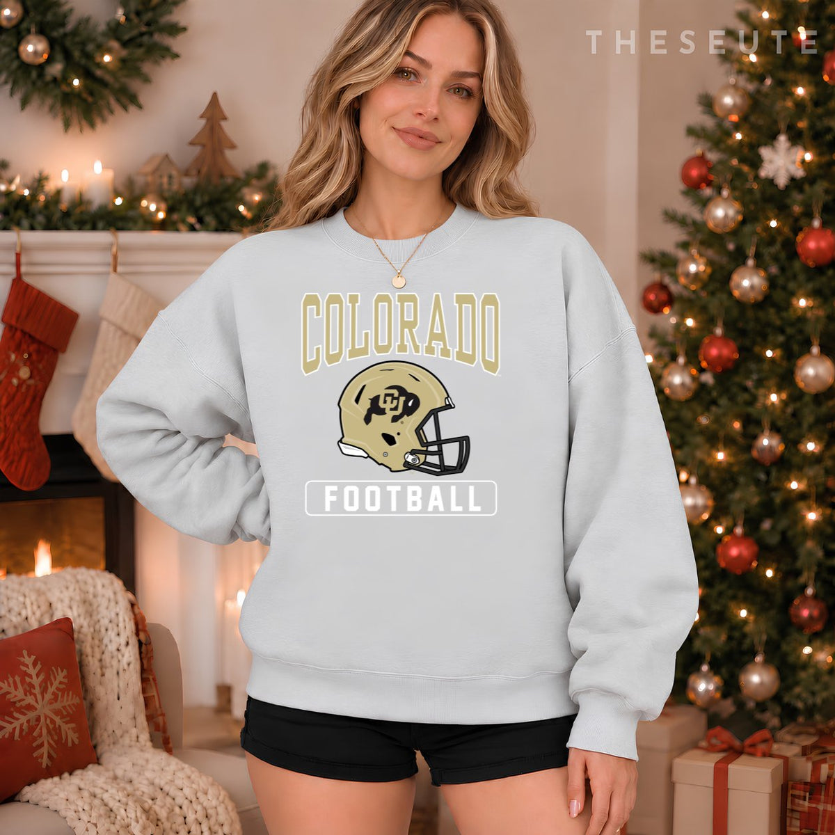 University of Colorado Buffaloes Football Helmet Sweatshirt