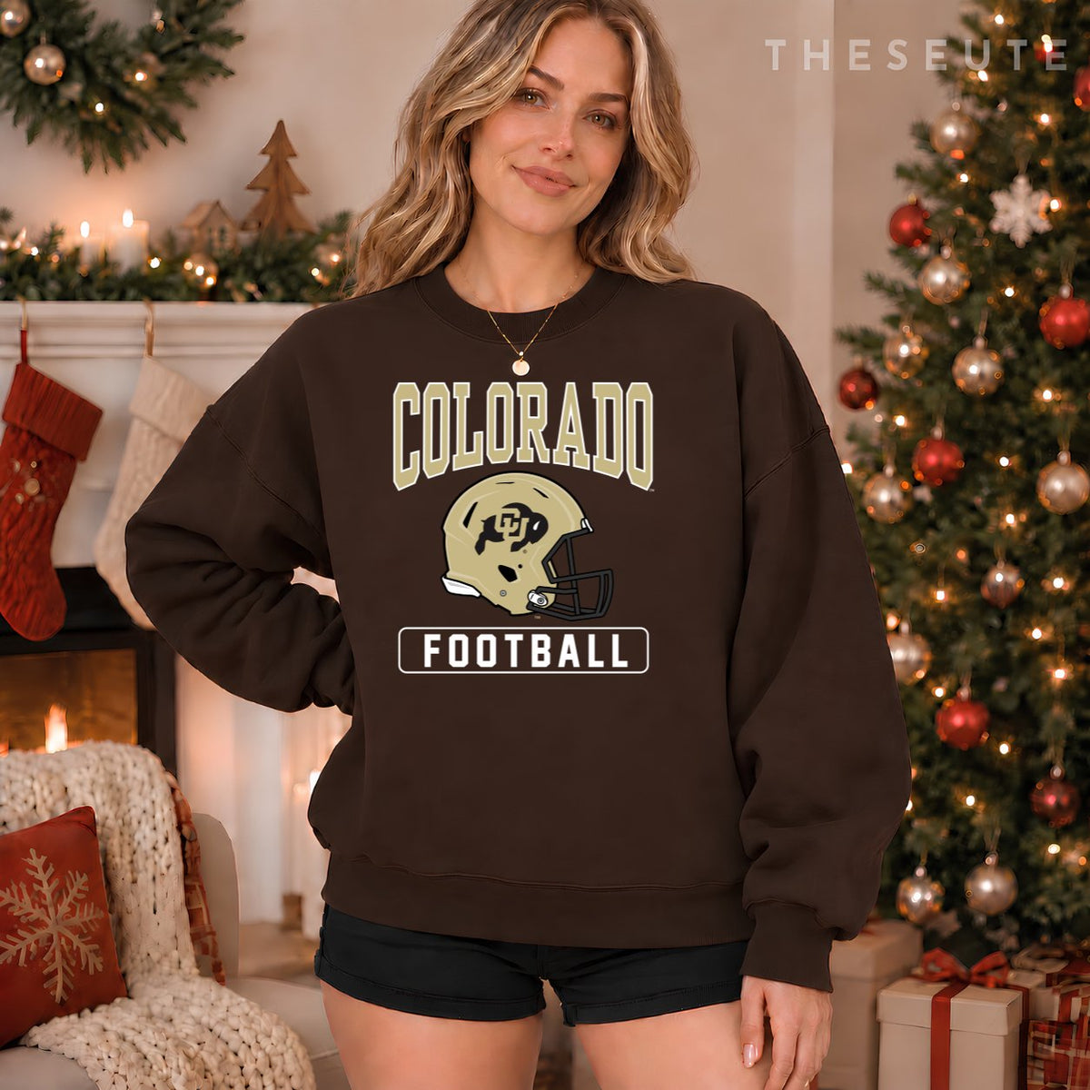 University of Colorado Buffaloes Football Helmet Sweatshirt