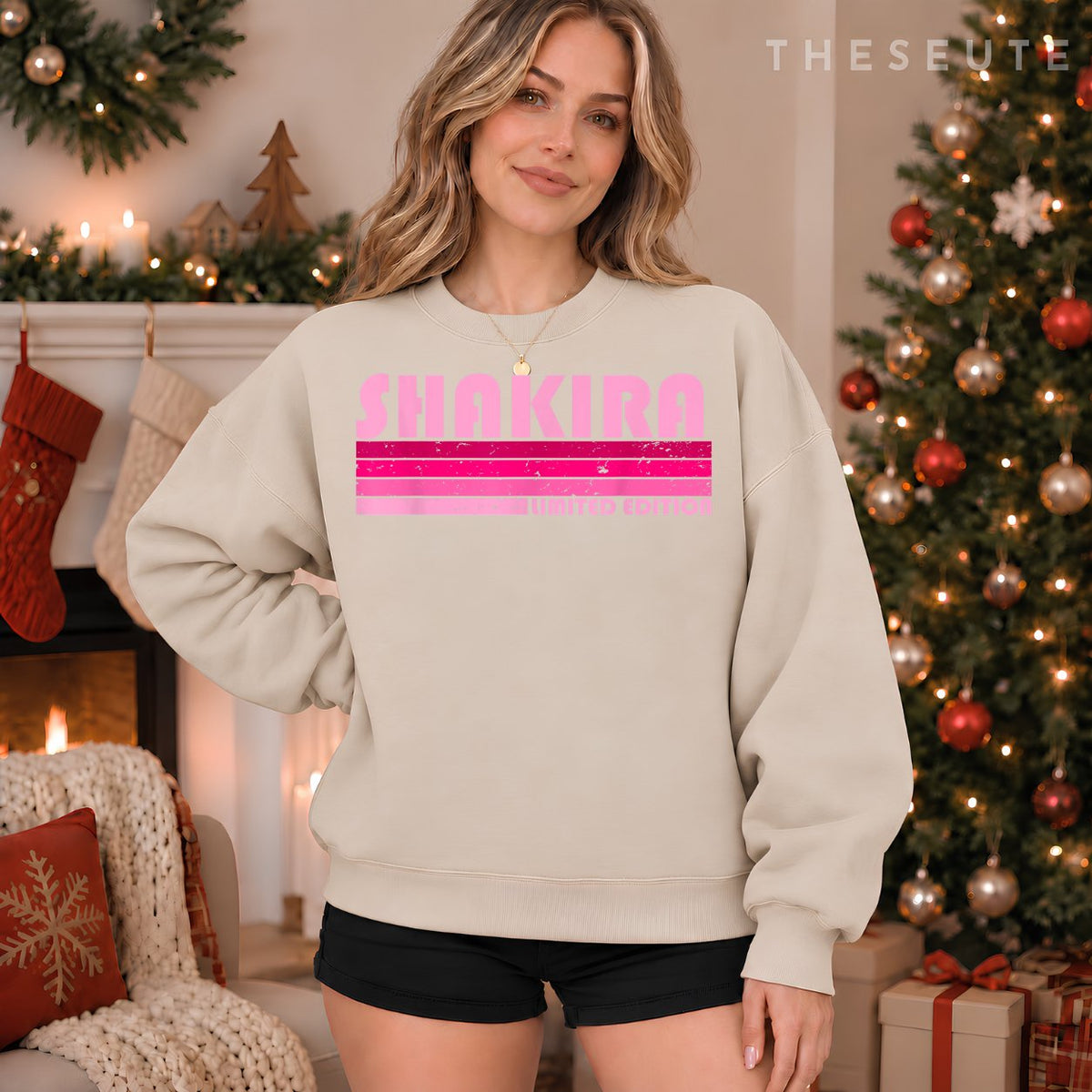 SHAKIRA Name Personalized Retro Vintage 80s 90s Birthday Sweatshirt