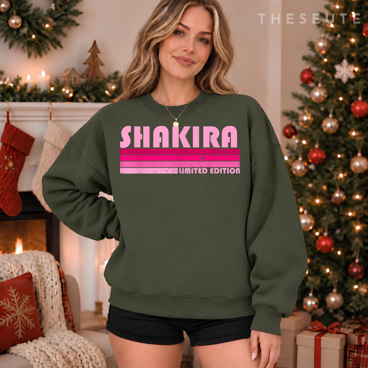 SHAKIRA Name Personalized Retro Vintage 80s 90s Birthday Sweatshirt