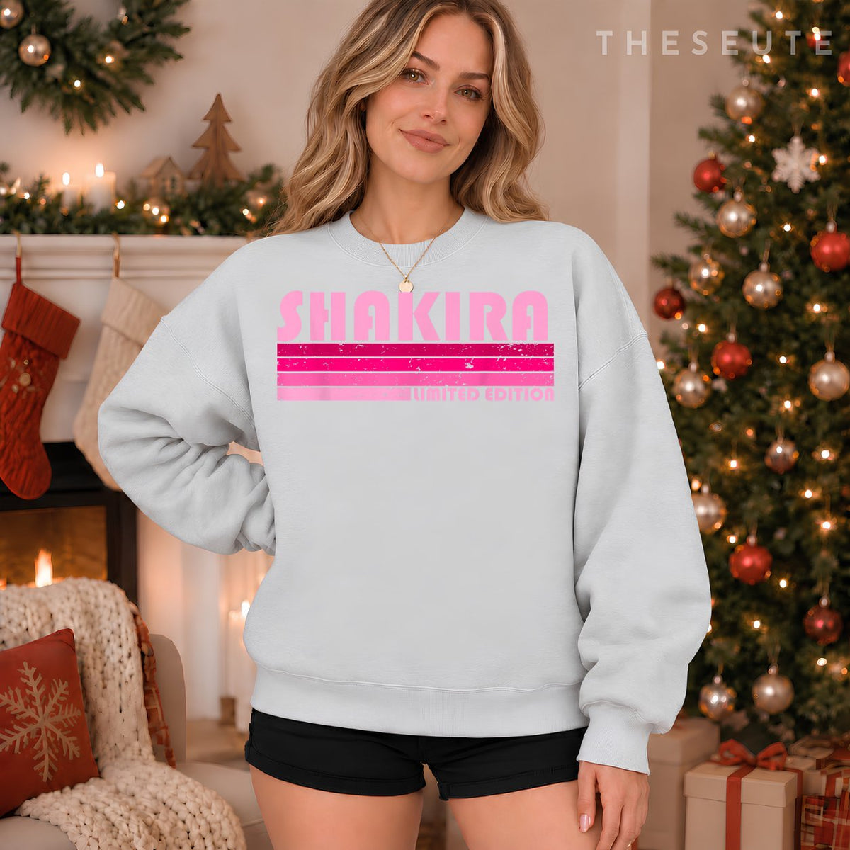 SHAKIRA Name Personalized Retro Vintage 80s 90s Birthday Sweatshirt