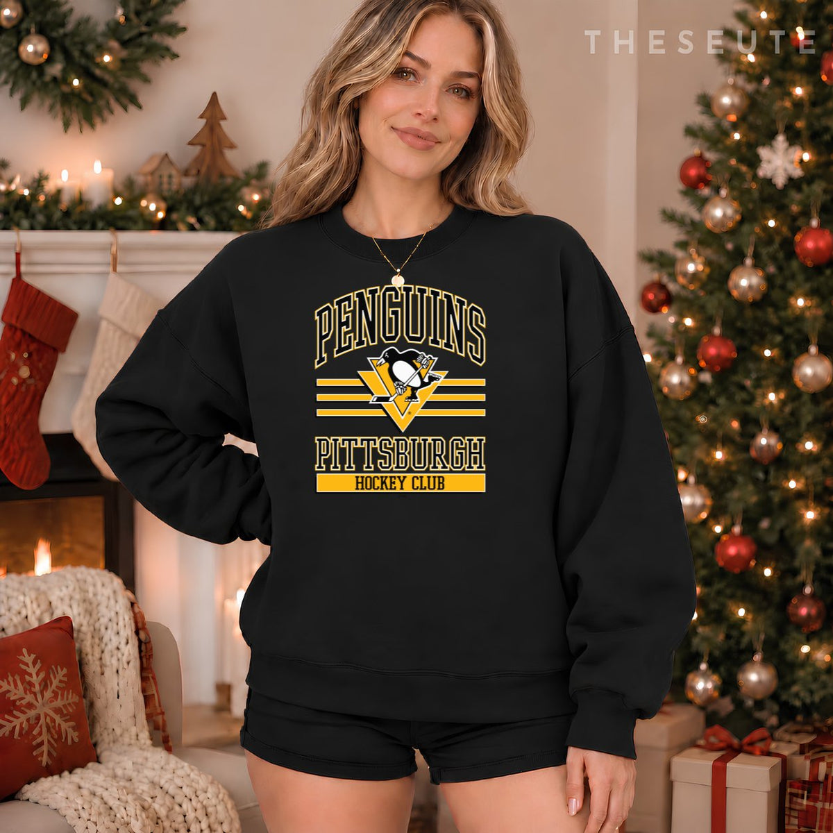 Pittsburgh Penguins Hockey Club Gray Officially Licensed Sweatshirt
