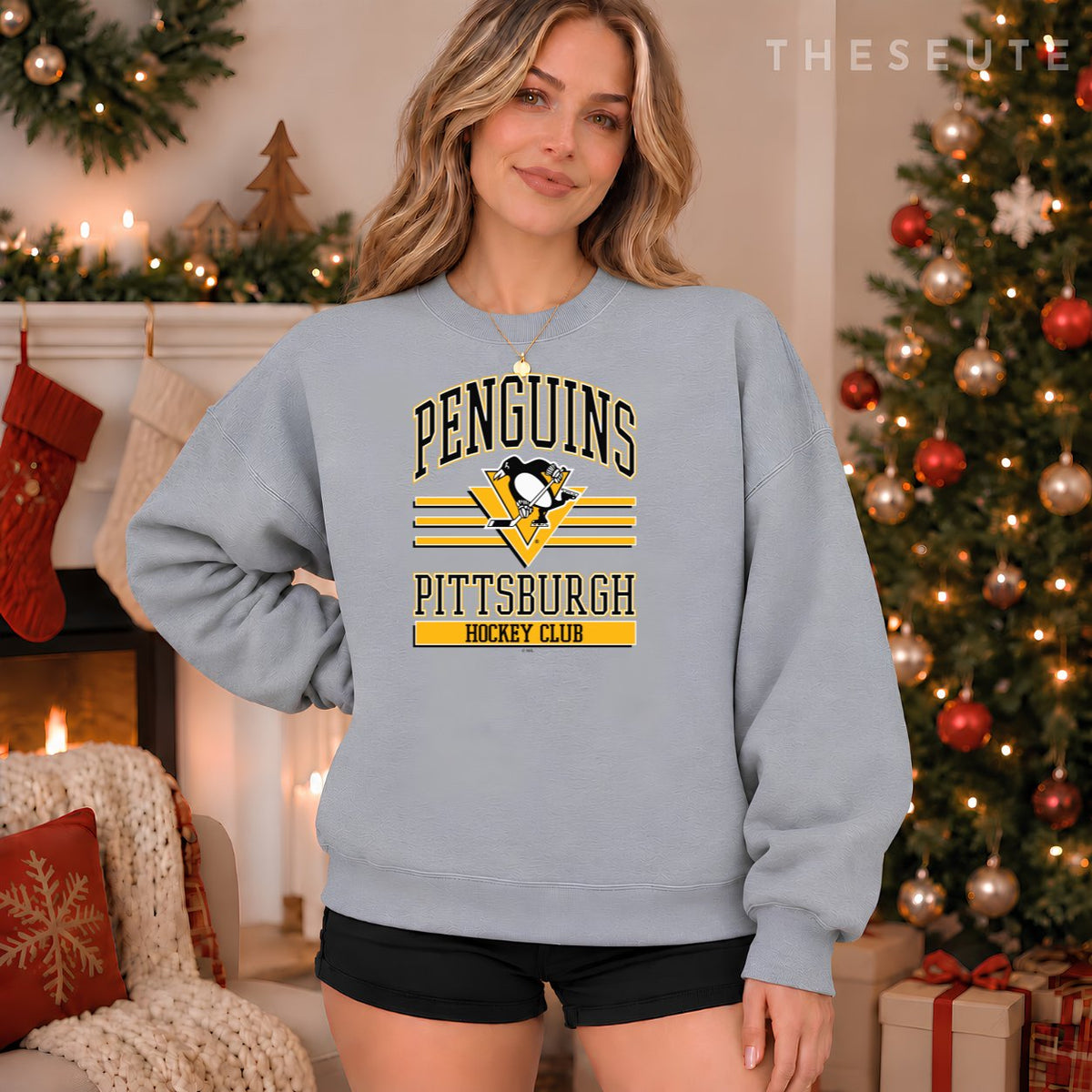 Pittsburgh Penguins Hockey Club Gray Officially Licensed Sweatshirt