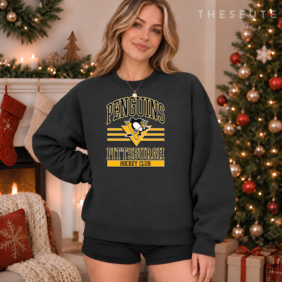 Pittsburgh Penguins Hockey Club Gray Officially Licensed Sweatshirt