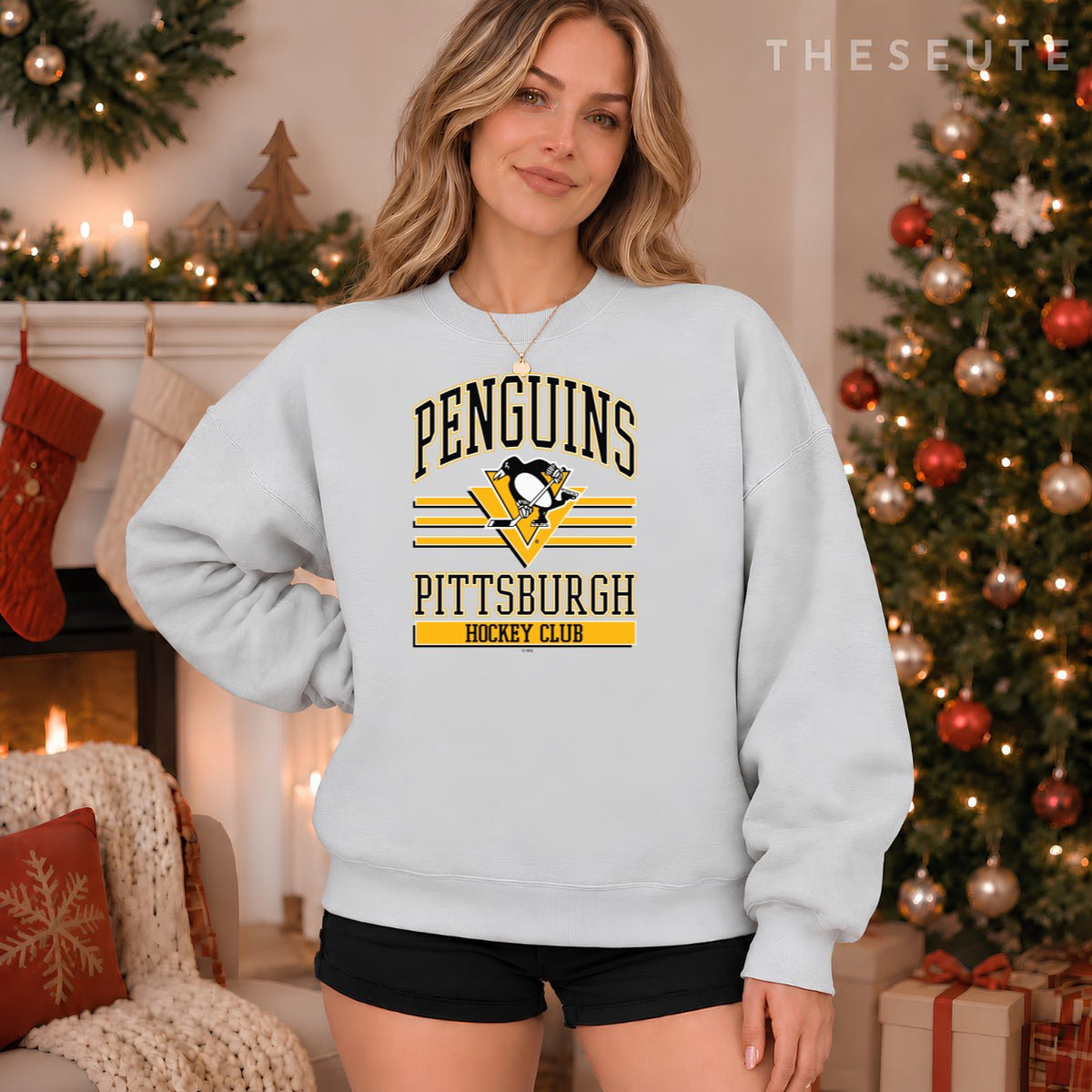 Pittsburgh Penguins Hockey Club Gray Officially Licensed Sweatshirt