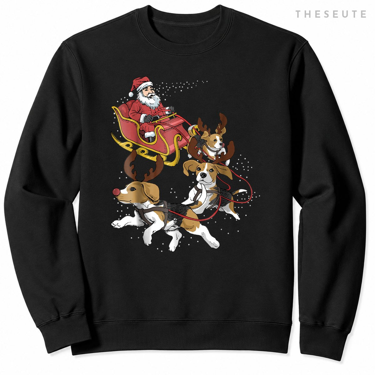 Funny Beagle Sweatshirt Christmas Sweatshirt For Cute Dog Lovers