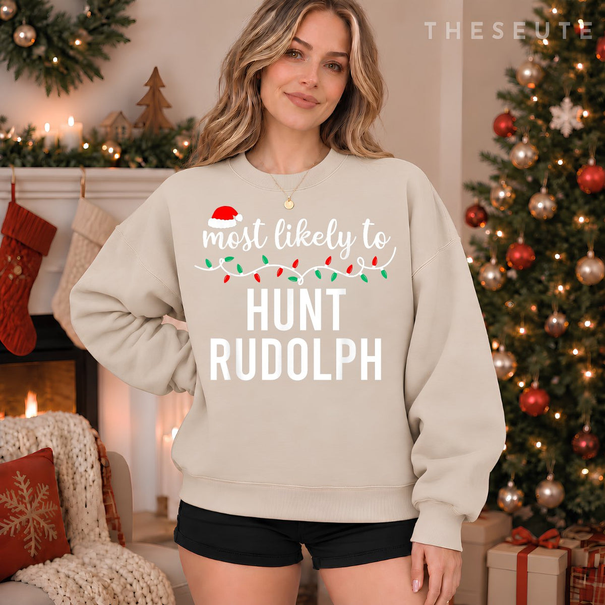 Most Likely To Christmas Sweatshirt Matching Family Pajamas Funny Sweatshirt