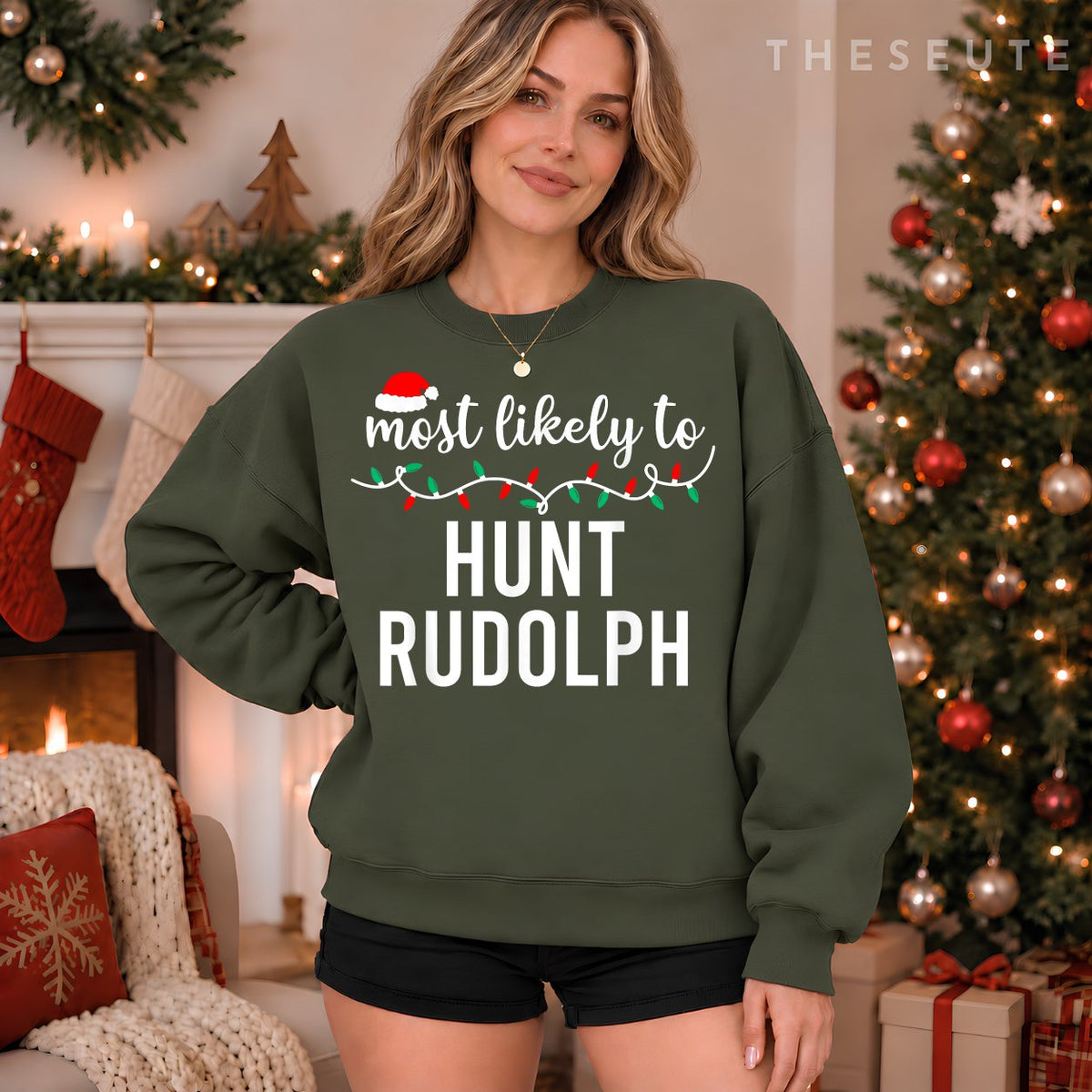 Most Likely To Christmas Sweatshirt Matching Family Pajamas Funny Sweatshirt