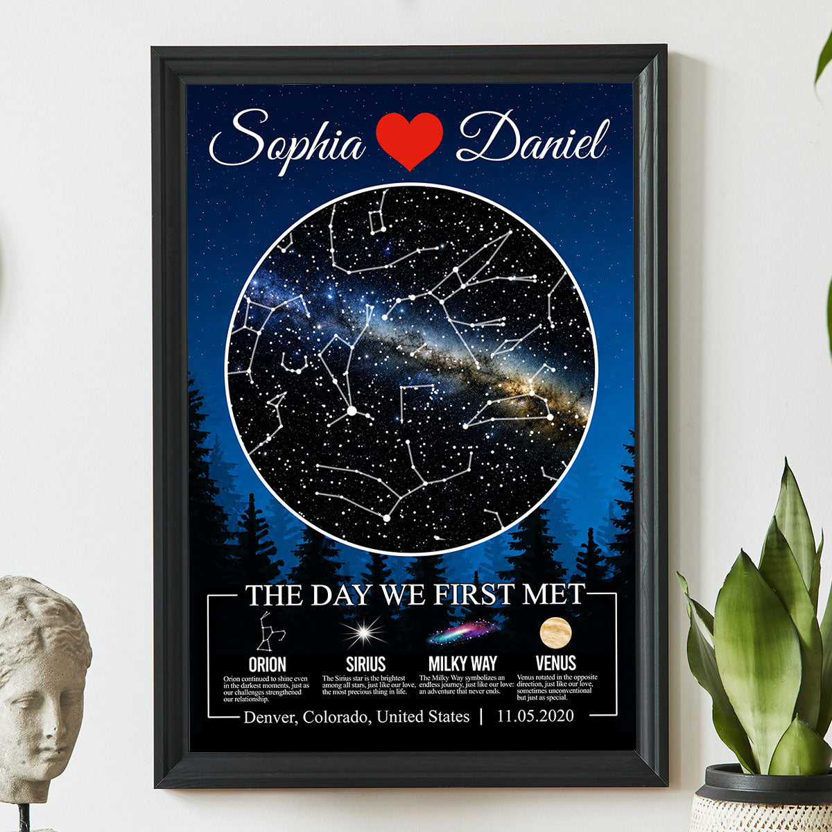 Trending Star Map By Date Couple - Personalized Poster - Anniversary Gift, Gift For Him, Her