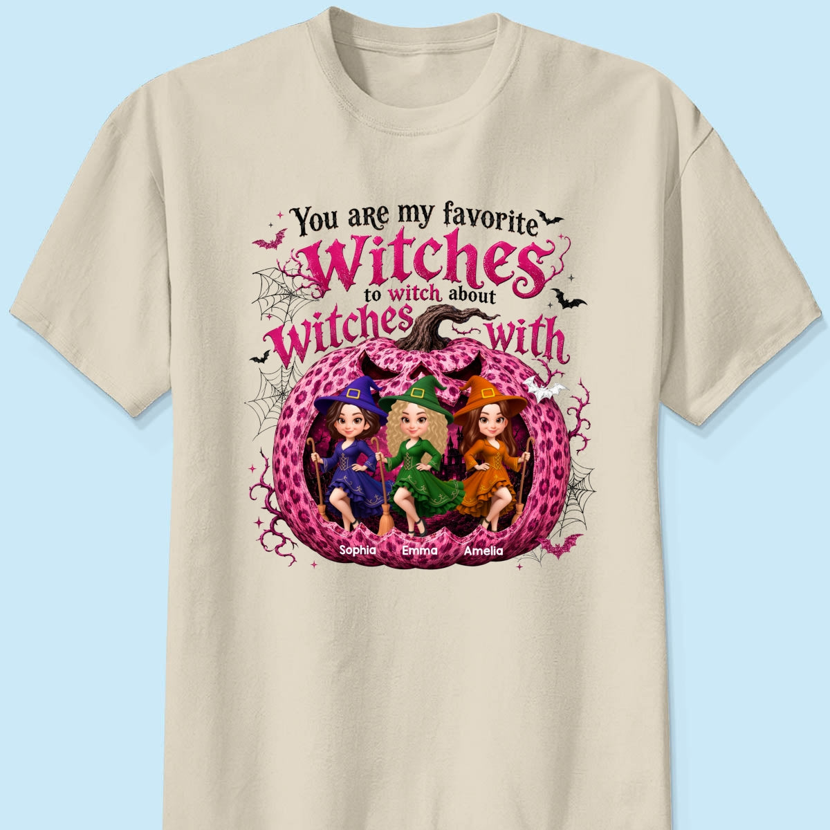 You Are My Favorite Witch Besties Halloween - Personalized Shirt - Halloween Gift For Besties