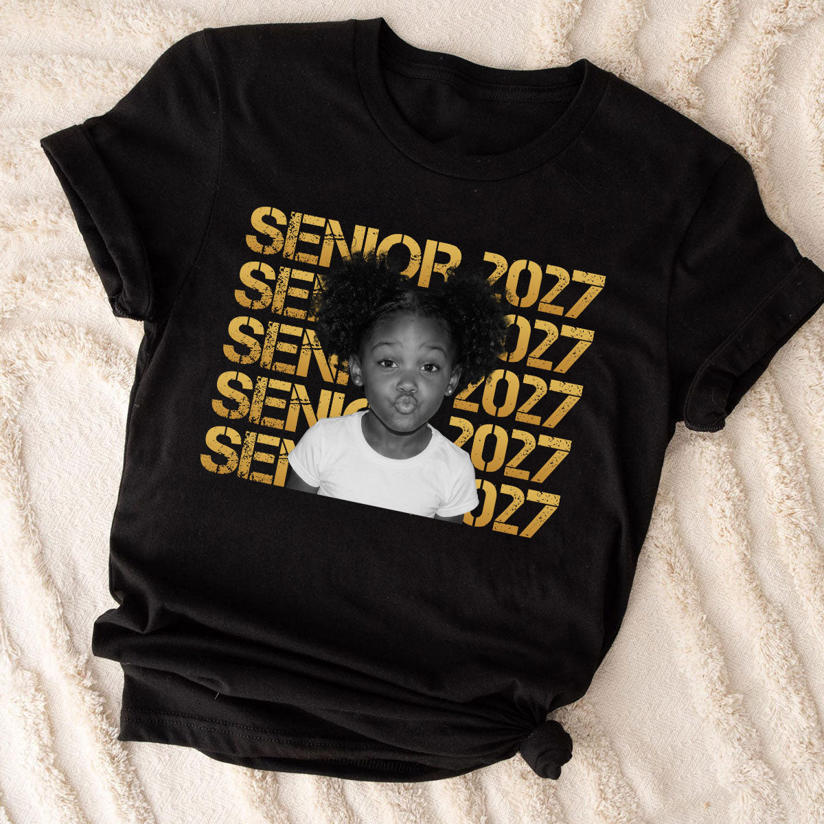 Senior 2027 Custom Photo - Personalized Shirt - First Day Of School Gift, Graduation Gift, Back To School Gift