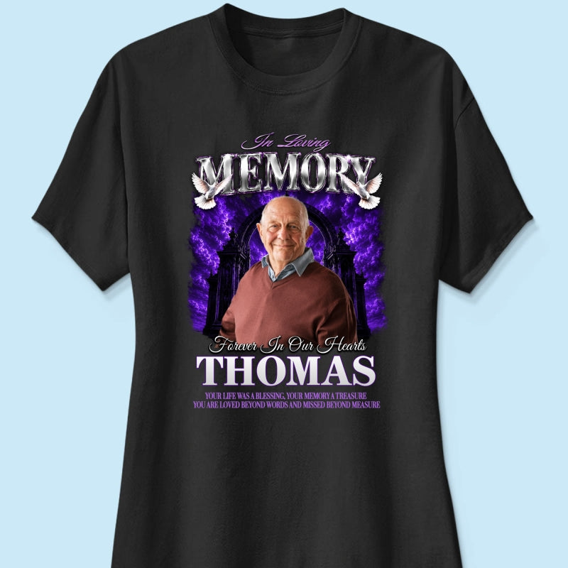In Loving Memory Custom Photo - Personalized Shirt - Memorial Gift, Sympathy Gift, Celebration of Life
