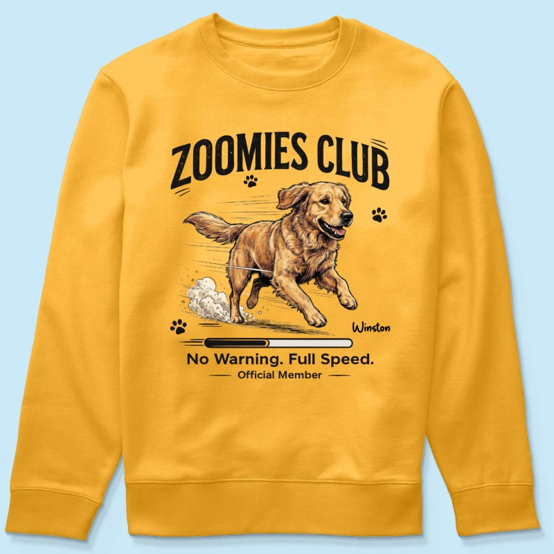 Midnight Zoomies Club Custom Pet Photo - Personalized Shirt - Funny Halloween Costume For Dog Cat Lover