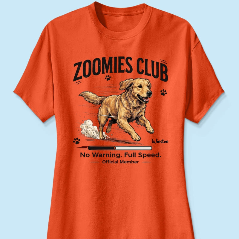 Midnight Zoomies Club Custom Pet Photo - Personalized Shirt - Funny Halloween Costume For Dog Cat Lover