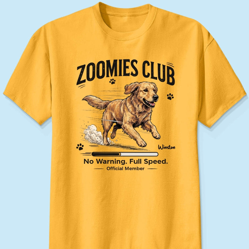 Midnight Zoomies Club Custom Pet Photo - Personalized Shirt - Funny Halloween Costume For Dog Cat Lover