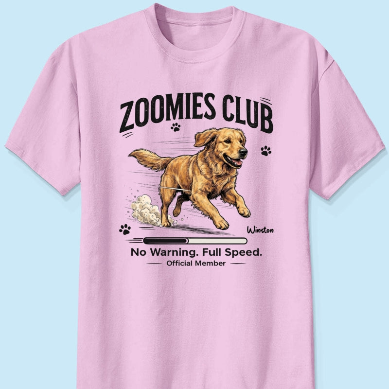 Midnight Zoomies Club Custom Pet Photo - Personalized Shirt - Funny Halloween Costume For Dog Cat Lover