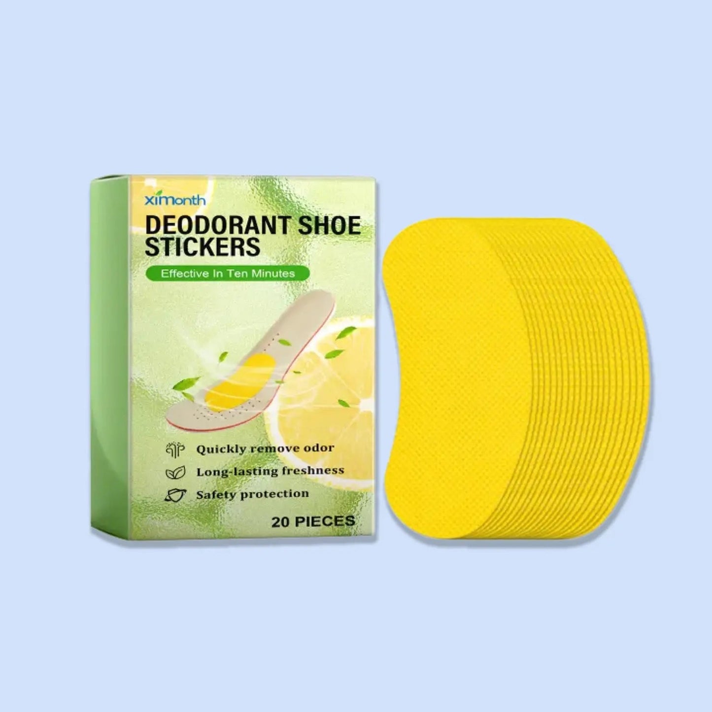 unstink - sweat & odor absorbing shoe stickers