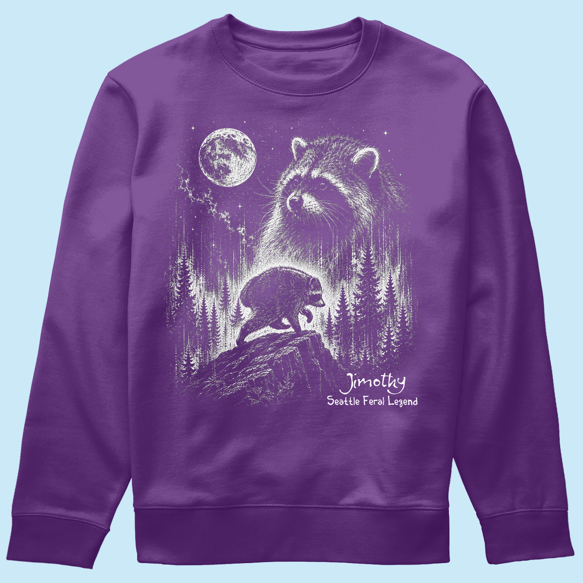 Trending Viral Retro Vintage Jimothy Raccoon Shirt - Trending 2026 Seattle Feral Legend Shirt