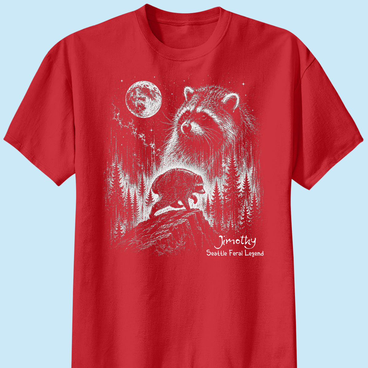 Trending Viral Retro Vintage Jimothy Raccoon Shirt - Trending 2026 Seattle Feral Legend Shirt