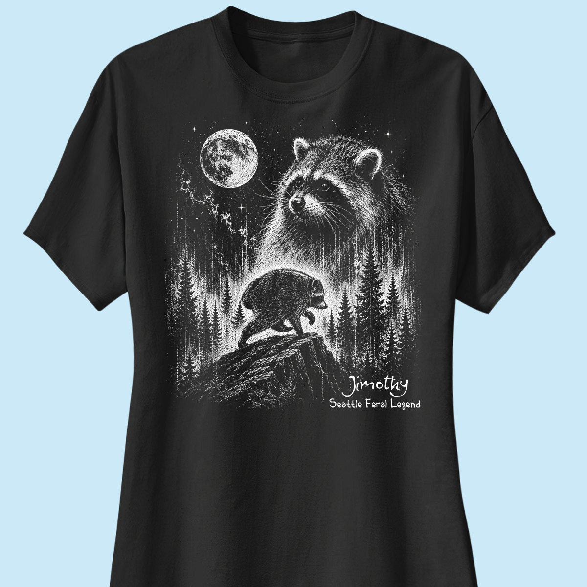 Trending Viral Retro Vintage Jimothy Raccoon Shirt - Trending 2026 Seattle Feral Legend Shirt