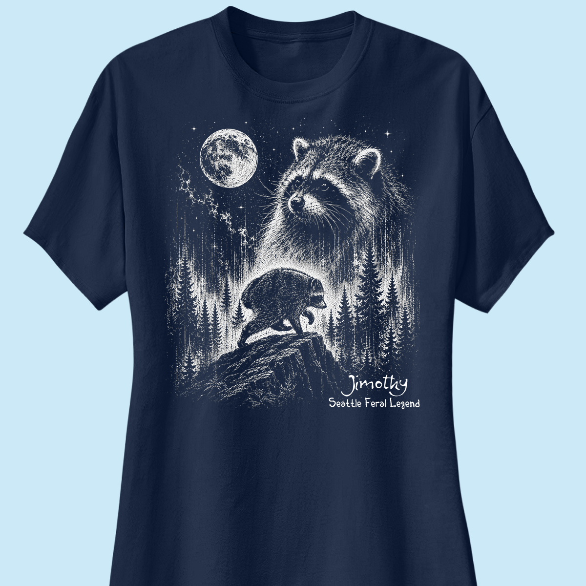 Trending Viral Retro Vintage Jimothy Raccoon Shirt - Trending 2026 Seattle Feral Legend Shirt