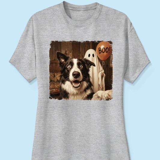 Custom Dog Photo Halloween - Personalized Shirt - Trendy Vintage Spooky Tee for Dog Moms